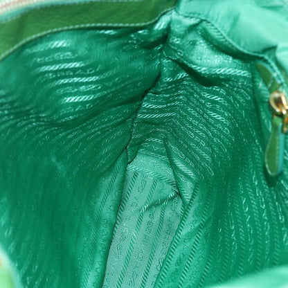 Prada PRADA Tote Bag Nylon Green Gold Authentic 155942