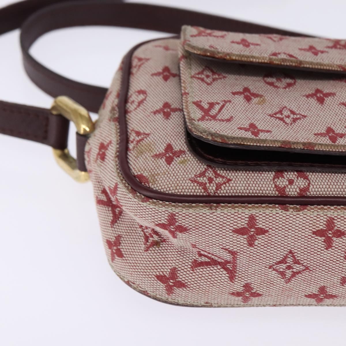 Louis Vuitton LOUIS VUITTON Monogram Mini Juliet MM Shoulder Bag Red M92219 LV Authentic 145345