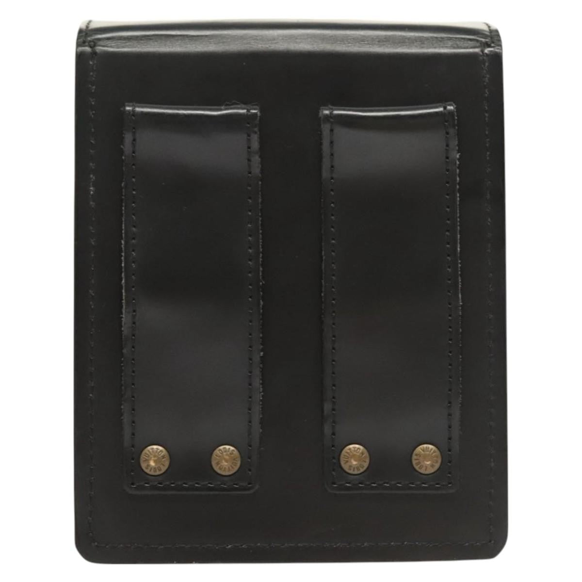 Louis Vuitton LOUIS VUITTON Pister Shoulder Bag Leather Black M92222 LV Authentic bs26496