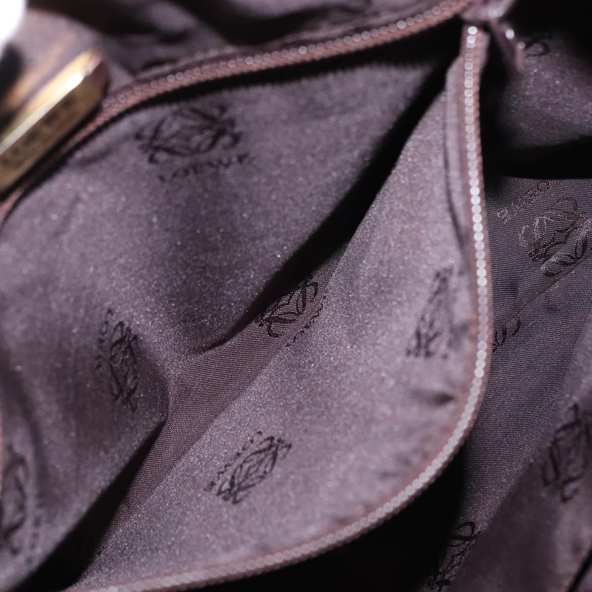 Loewe LOEWE Anagram Tote Bag Leather Brown Gold Authentic 151671