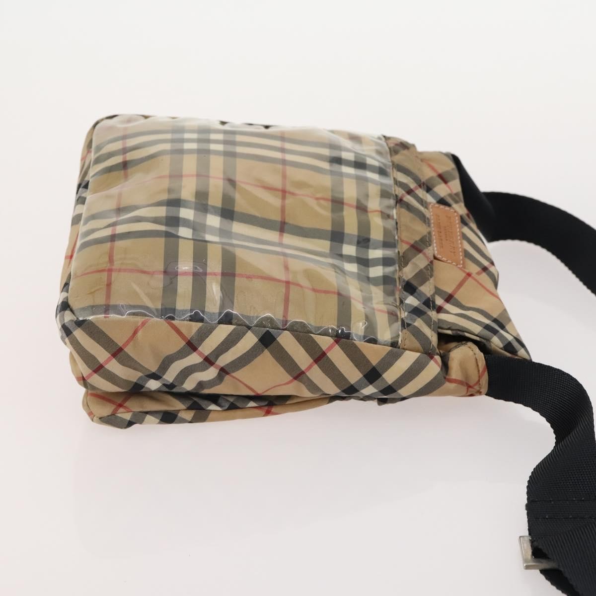 Burberrys Burberrys Burberry Nova Check Hand Bag Nylon 5 Set Beige Authentic 174988