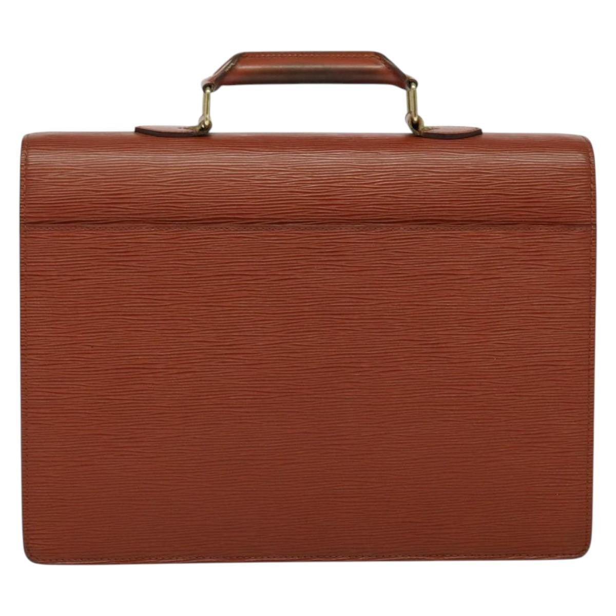 Louis Vuitton LOUIS VUITTON Epi Serviette Conseiller Briefcase Brown M54423 LV Authentic BA4610 Bag