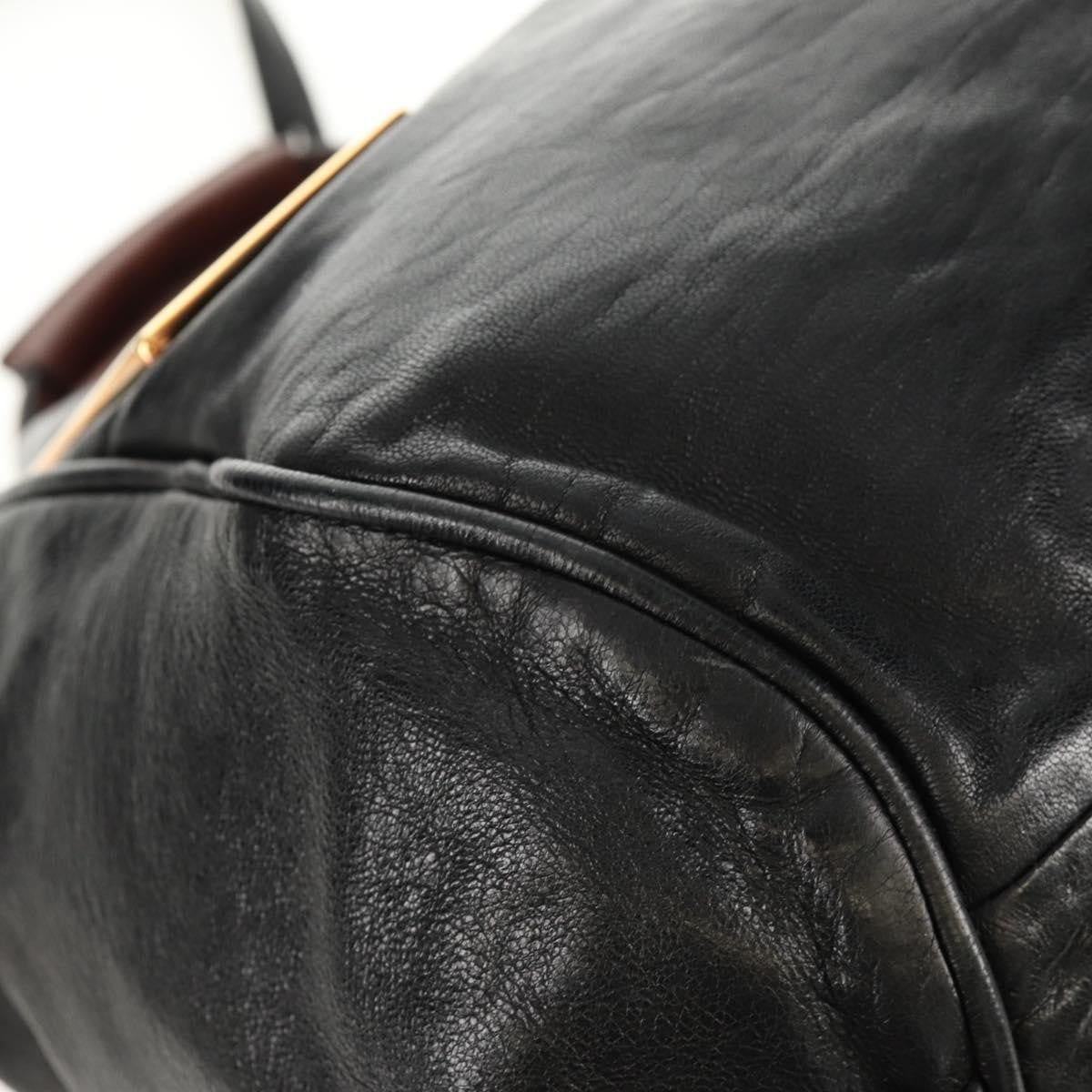 Chloé Chloé Chloe Etel Hand Bag Leather 2way Black Authentic BA6838