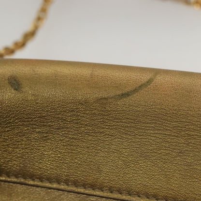 Louis Vuitton LOUIS VUITTON Love Note Shoulder Bag Leather Gold M53069 LV Authentic BA4535