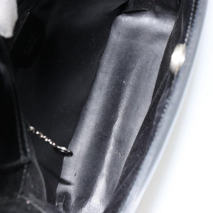 Gucci GUCCI Soho Shoulder Bag Patent leather Black Silver Authentic 179948