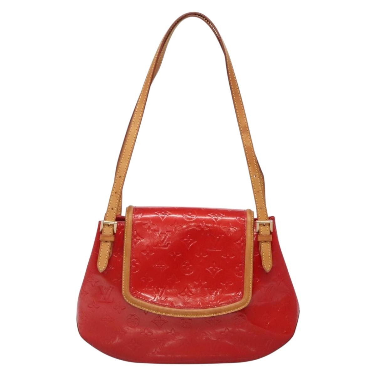 Louis Vuitton LOUIS VUITTON Monogram Vernis Biscayne Bay GM Bag Rouge M91287 LV Authentic 139917