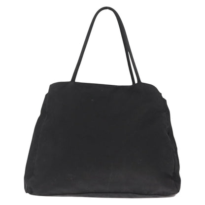 Prada PRADA Hand Bag Nylon Black Silver Authentic SW1923