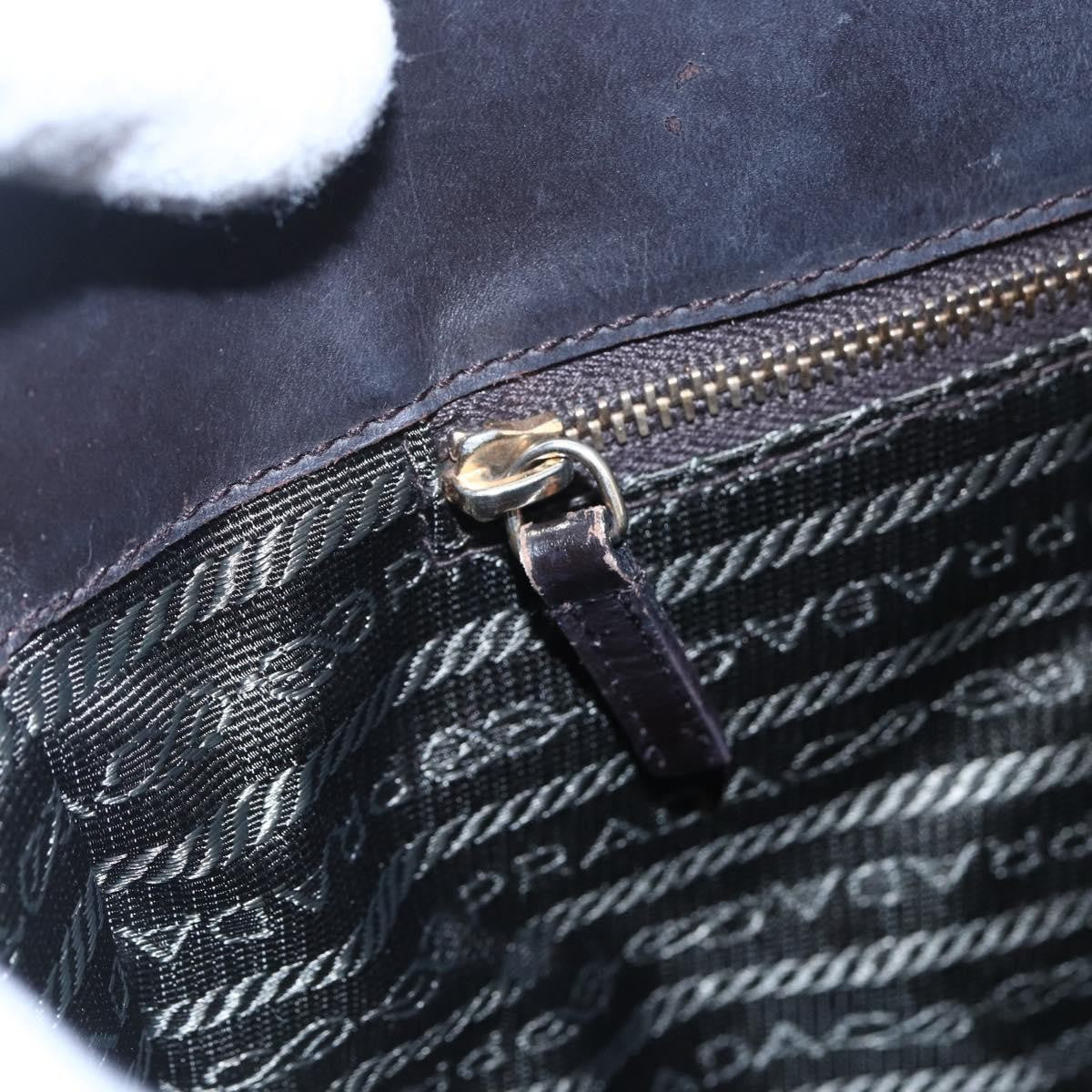 Prada PRADA Tote Bag Nylon Khaki Gold Authentic 148282