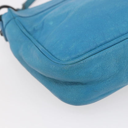 Balenciaga BALENCIAGA The Shoulder Shoulder Bag Leather Blue 138226 Authentic 149200