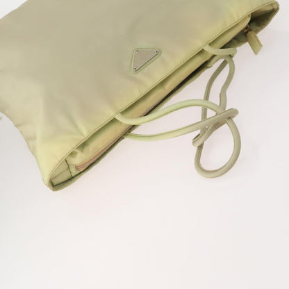 Prada PRADA Hand Bag Nylon 4 Set Black Silver Green Authentic 178840
