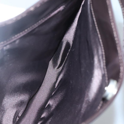 Gucci GUCCI Shoulder Bag Patent leather Brown Silver 001 3166 Authentic ep8849
