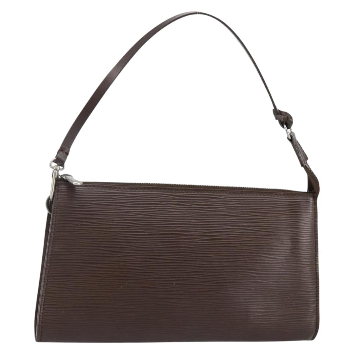 Louis Vuitton LOUIS VUITTON Epi Pochette Accessoires Pouch Mocha M5294D LV Authentic 143110A Bag