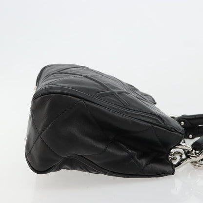 Salvatore Ferragamo Salvatore Ferragamo Hand Bag Leather Black Silver Authentic 178908A