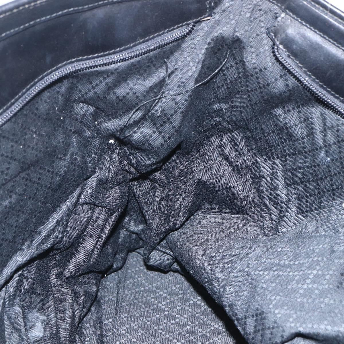 Gucci GUCCI Tote Bag Nylon Black Silver 002 2123 0455 Authentic gh1622