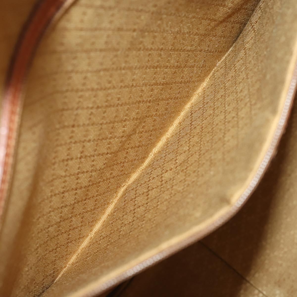 Gucci GUCCI Tote Bag Suede Brown Gold 002 58 0233 Authentic YKZ146