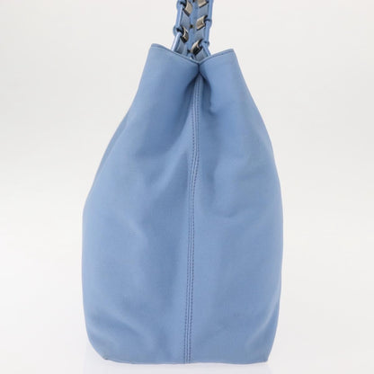 Salvatore Ferragamo Salvatore Ferragamo Tote Bag Canvas Blue Silver Authentic BA7336