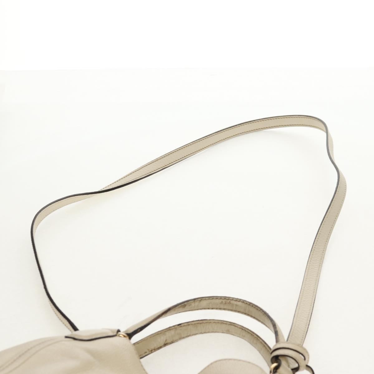 Gucci GUCCI Soho Shoulder Bag Leather 2way White Authentic ki5995