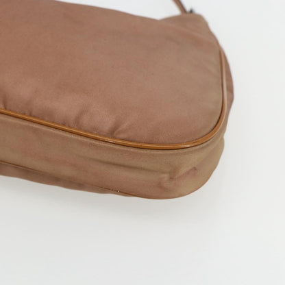 Prada PRADA Shoulder Bag Nylon Beige Gold Authentic 162843