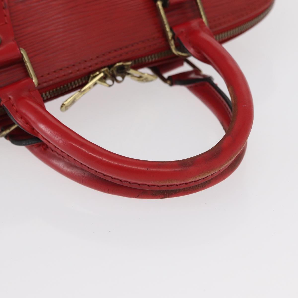 Louis Vuitton LOUIS VUITTON Epi Alma Hand Bag Castilian Red M52147 LV Authentic 158108