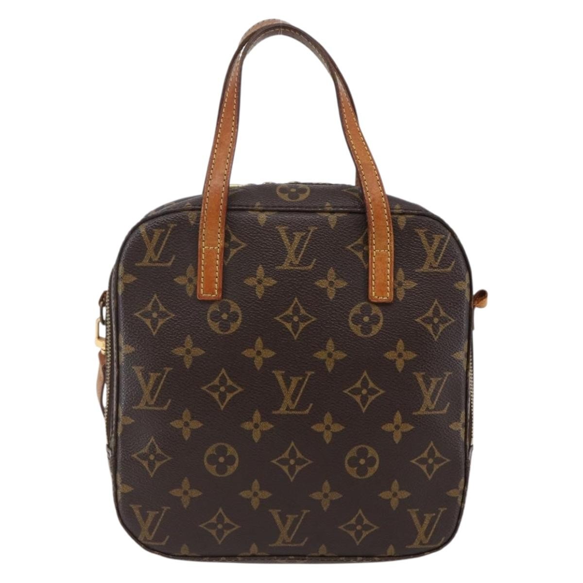 Louis Vuitton LOUIS VUITTON Monogram Spontini Hand Bag M47500 LV Authentic 147162