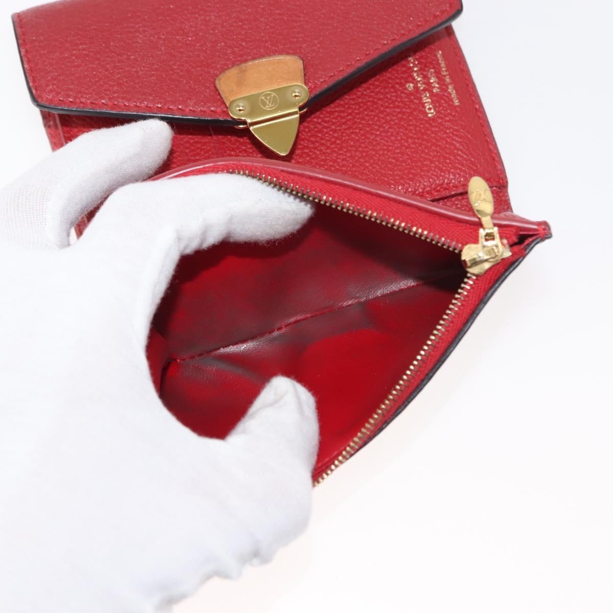 Louis Vuitton LOUIS VUITTON Monogram Noir Portefeuille Purse Compact Wallet M67478 Authentic fm4941
