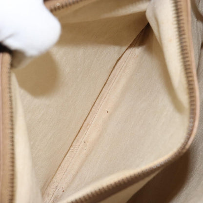 Gucci GUCCI Bamboo Hand Bag Canvas Ivory Gold 109138 Authentic 153356
