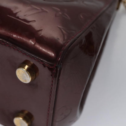 Louis Vuitton LOUIS VUITTON Vernis Blair MM Hand Bag 2way Rouge Favist M91690 LV Authentic EC506