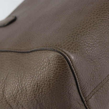 Gucci GUCCI Tote Bag Leather Gold Gray 354408 Authentic hk2995