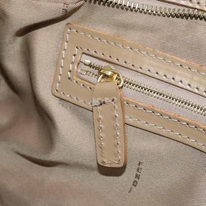 Fendi FENDI Zucchino Canvas Hand Bag Coated Canvas Green Gold Authentic ARZ139