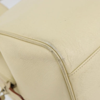 Prada PRADA Hand Bag Leather Beige Authentic BA8175
