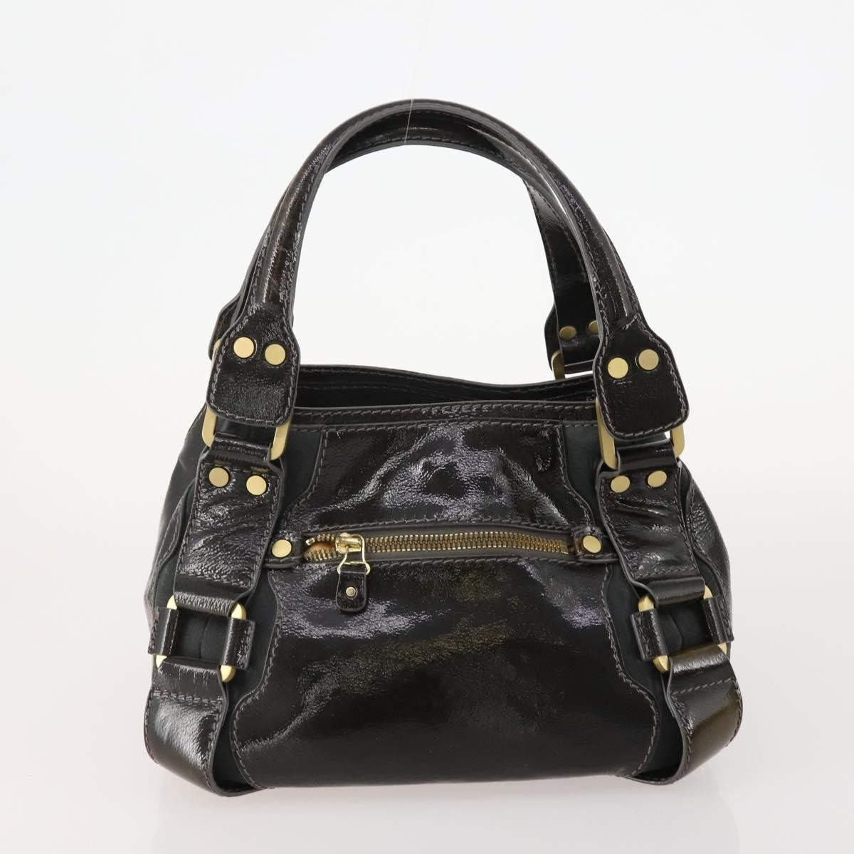 Jimmy Choo Jimmy Choo Hand Bag Leather 2 Set Black White Authentic BA12856
