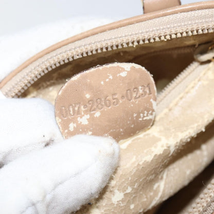 Gucci GUCCI Bamboo Hand Bag Leather 2way Beige Gold 007 2865 0231 Authentic 143591