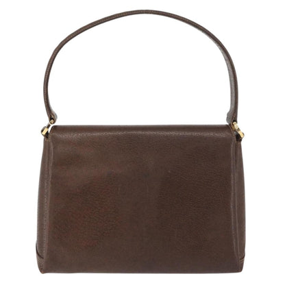 Gucci GUCCI Shoulder Bag Leather Brown Gold Authentic BAZ570