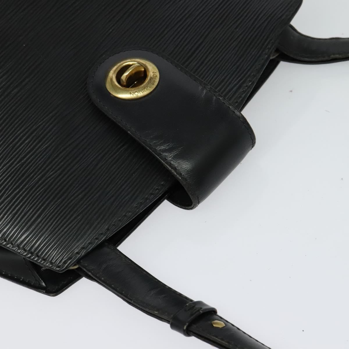 Louis Vuitton LOUIS VUITTON Epi Cluny Shoulder Bag Black M52252 LV Authentic bs24496