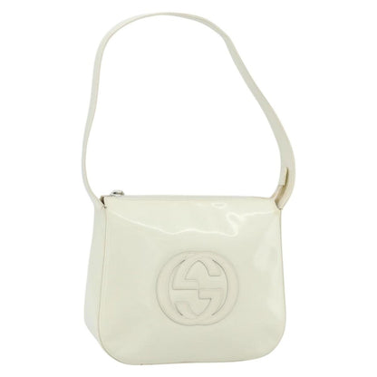 Gucci GUCCI Shoulder Bag Enamel White 001 1364 1703 Authentic ti3860