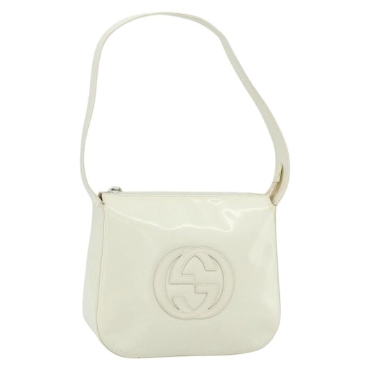 Gucci GUCCI Shoulder Bag Enamel White 001 1364 1703 Authentic ti3860