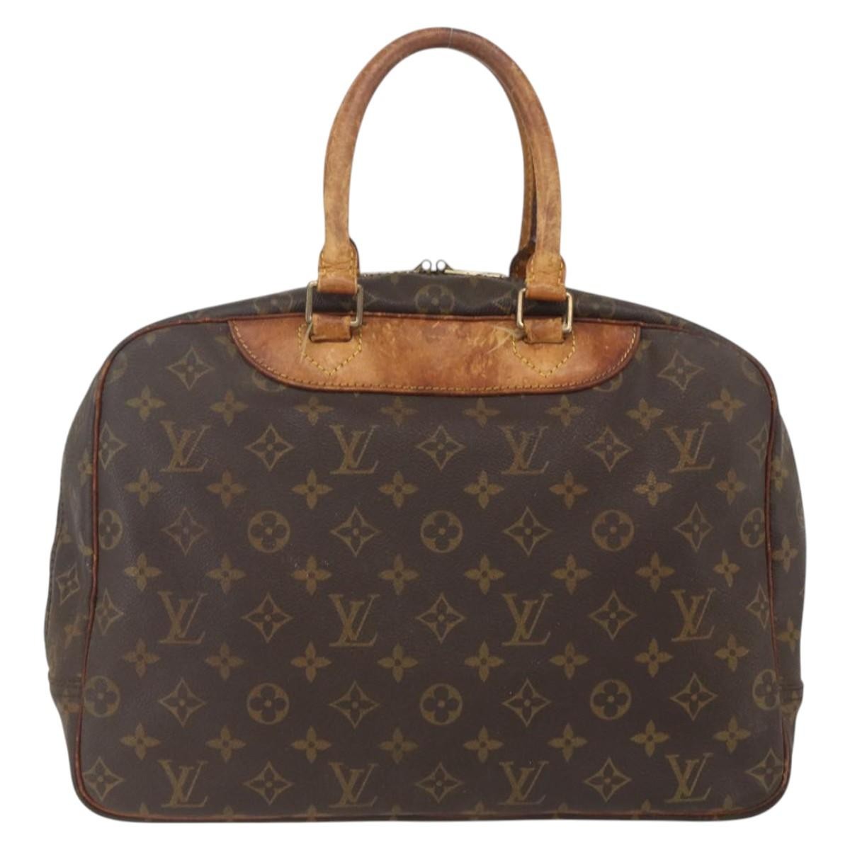 Louis Vuitton LOUIS VUITTON Monogram Deauville Hand Bag M47270 LV Authentic 158279