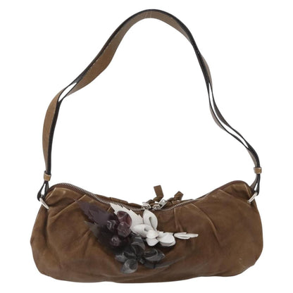 Chloé Chloé Chloe Shoulder Bag Leather Brown Silver Authentic 172747