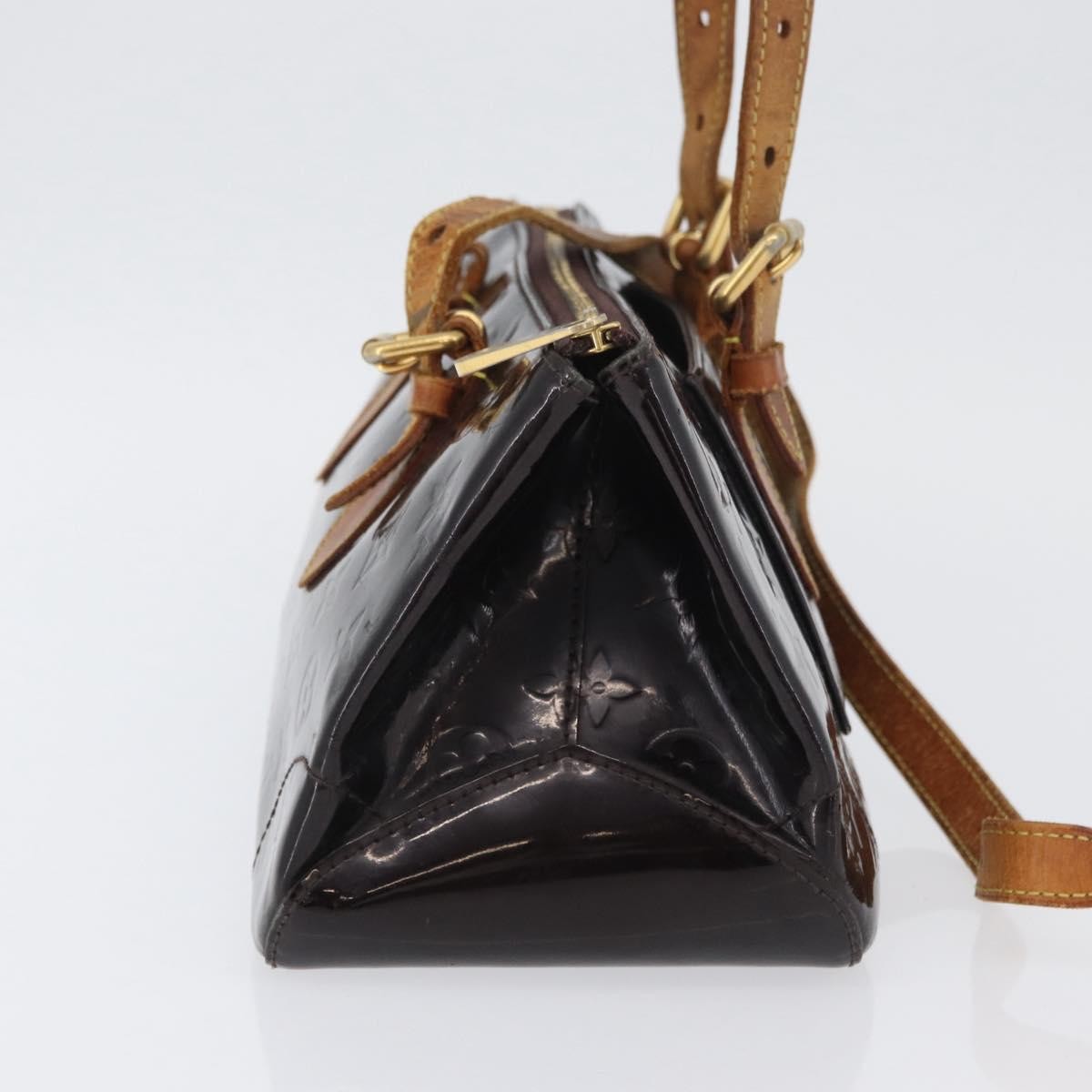 Louis Vuitton LOUIS VUITTON Monogram Vernis Rosewood Avenue Bag Amarante M93510 Authentic AMZ365