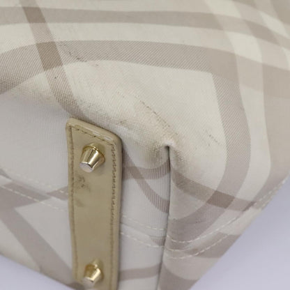 Burberry BURBERRY Nova Check Tote Bag PVC Beige Authentic ti2855