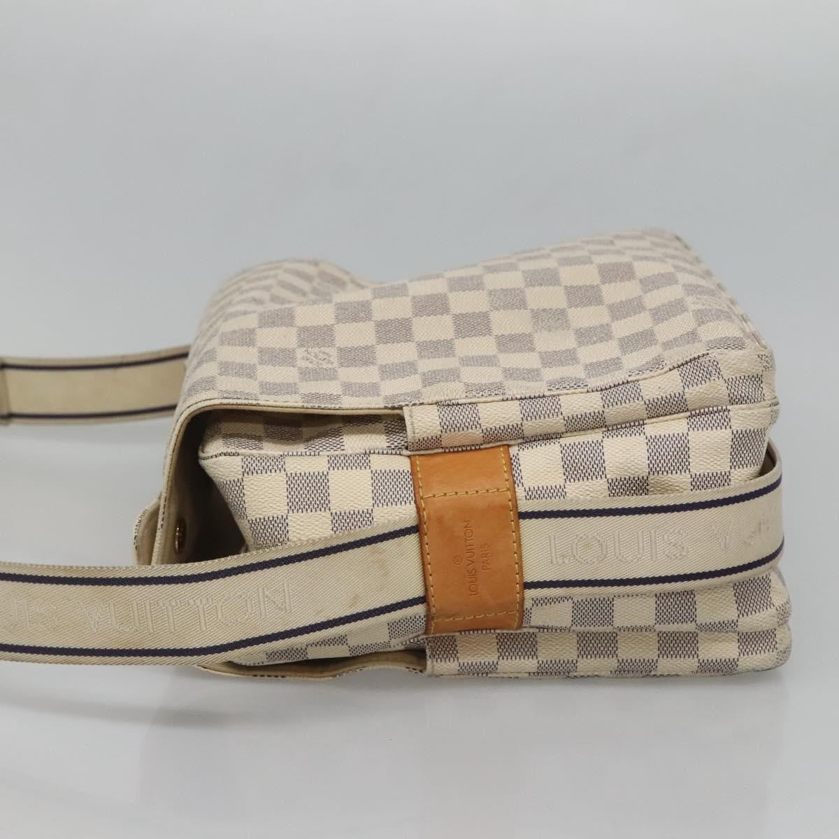 Louis Vuitton LOUIS VUITTON Damier Azur Naviglio Shoulder Bag N51189 LV Authentic 128957