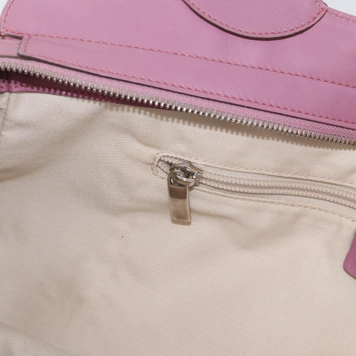 Salvatore Ferragamo Salvatore Ferragamo Gancini Tote Bag Leather Pink Silver Authentic BAZ427
