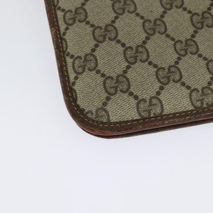 Gucci GUCCI GG Supreme Shoulder Bag PVC Beige Gold 004 904 0671 Authentic ep10822