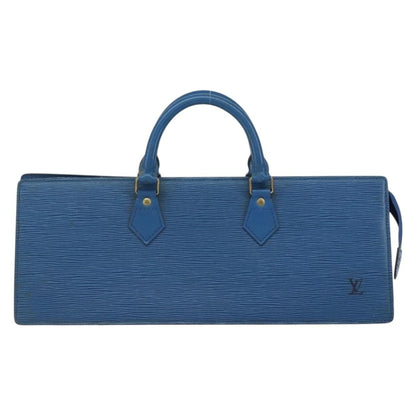 Louis Vuitton LOUIS VUITTON Epi Sac Triangle Hand Bag Blue M52095 LV Authentic 164160
