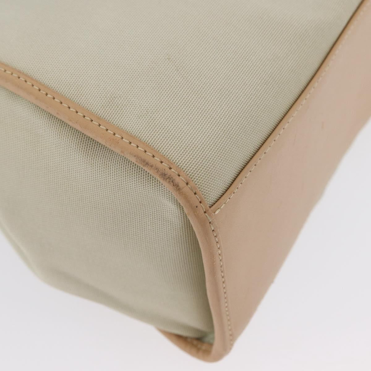 Gucci GUCCI Jackie Shoulder Bag Canvas Leather Beige Silver 002 1067 Authentic fm5084