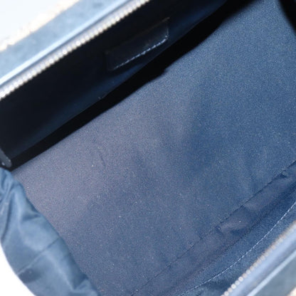 Dior Christian Dior Trotter Canvas Hand Bag Navy Gold Authentic gh760