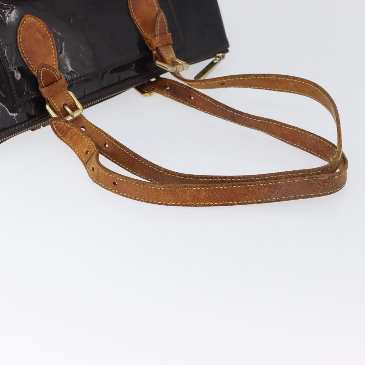 Louis Vuitton LOUIS VUITTON Monogram Vernis Rosewood Avenue Bag Amarante M93510 Authentic AMZ365