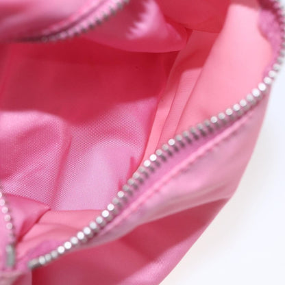 Prada PRADA Hand Bag Nylon Pink Silver Authentic 155083