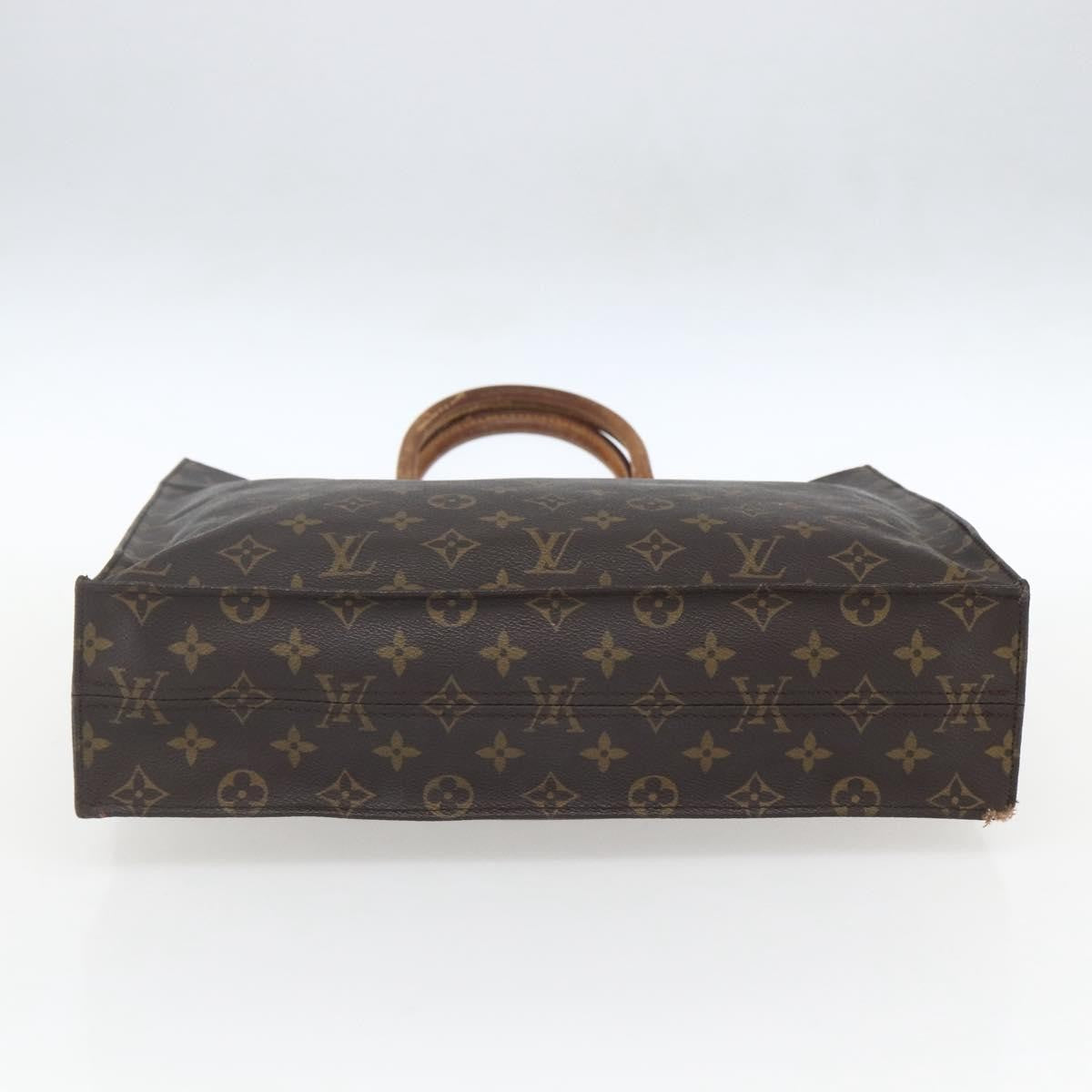 Louis Vuitton LOUIS VUITTON Monogram Sac Plat Hand Bag M51140 LV Authentic 162736