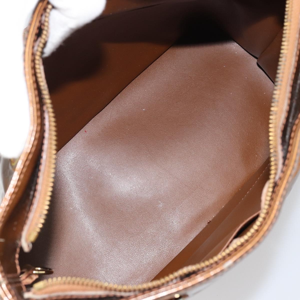 Louis Vuitton LOUIS VUITTON Monogram Vernis Houston Hand Bag Bronze M91122 LV Authentic 171944